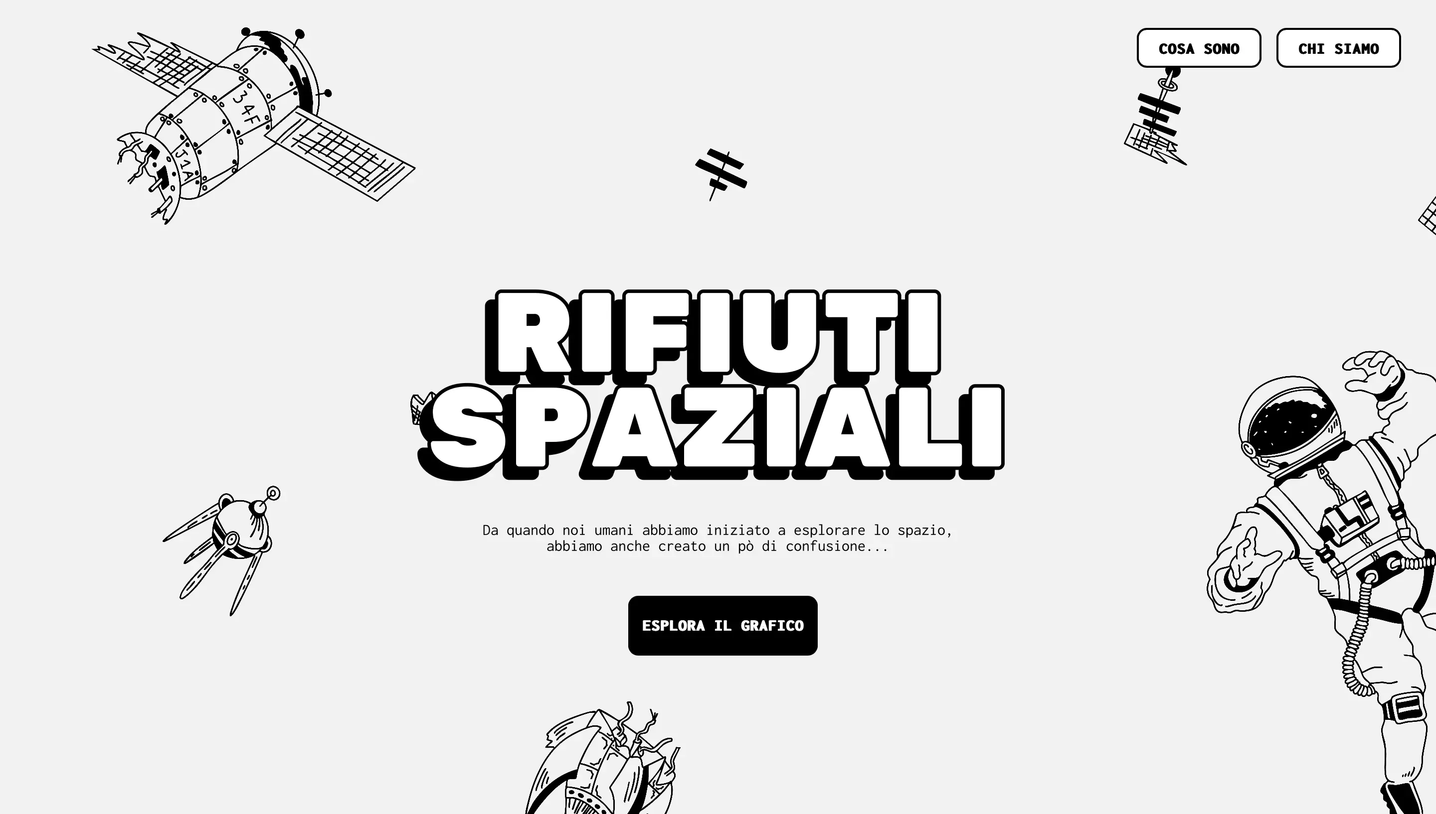 Grafica progetto Rifiuti Spaziali